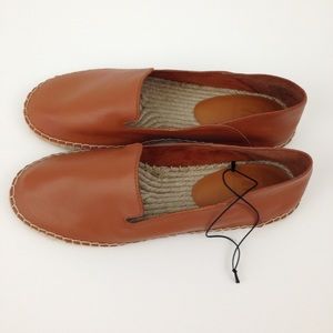 8.5 Leather Loafer Espadrilles Gap Cognac Brown